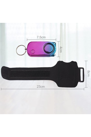 Sones Plapıe Yy-705 120 Db Açık Hava Sporları Koşu Kişisel Alarmı Siyah + Geleneksel Bileklik