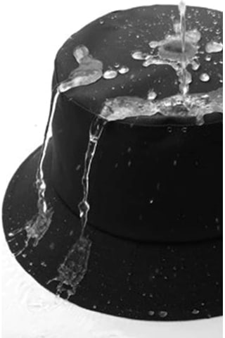Külah Yağmur Şapkası Balıkçı Safari Outdoor Bucket Hat - Siyah