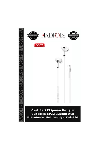 Özel Seri Ekipman İletişim Gündelik Ep22 3.5mm Aux Mikrofonlu Multimedya Kulaklık