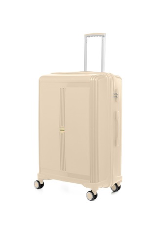 Unisex Jmy8101.12 John May Pp Silikon Valiz Büyük Boy 78 X48x32cm Krem Krem