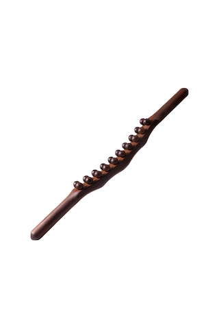 Mufunye Kömürlenmiş 20 Taşlı Alev Ağacı Gövde Masaj Çubuğu - Toplum Genelinde Kullanıma Uygun, 58.5 Cm, Dayanıklı Malzeme İle Yapıldı Kahverengi