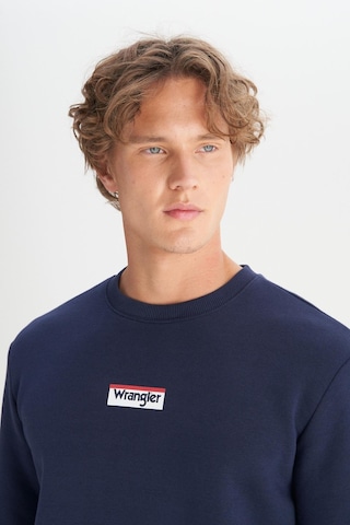 Wrangler Erkek Mid Logo Sweatshirt Darknavy Dark Navy