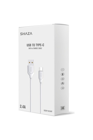Shaza SG2011UC USB-A To Type-C Data ve Şarj Kablosu 1 M