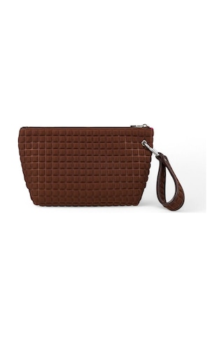 Bilik Deri Scuba Kadın Portföy & Clutch Çanta Yeliz Kahve