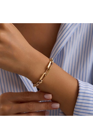 Sembolgold 14 Ayar Hallow Bileklik İtaly 8 Mm 19 Cm T14356 Renkli