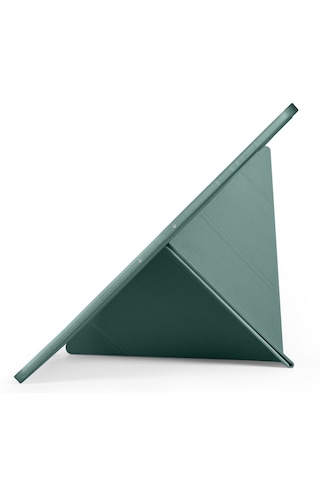 Samsung Galaxy Tab S11 Ultra Uyumlu Kılıf Tri Folding Kalem Bölmeli Katlanabilir Standlı Pu Yumuşak Kapak Kapaklı Kılıf