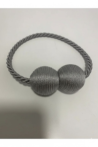 Mıknatıslı Perde Bağlama Aparat Aksesuarı Braçol Gri