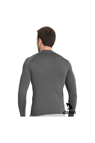 Hnc Sport Erkek Uzun Kol Antrasite Fit Compression Spor Body Tshirt Antrasit