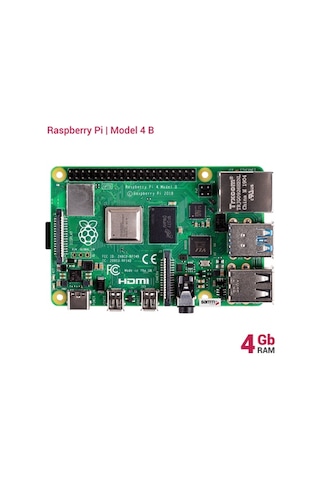 Rakunrobotik Raspberry Pi 4 4Gb