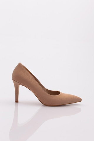 Dgn 1002 Kadin Topuklu Stiletto Ayakkabi 1002-2453-R15044 Ten