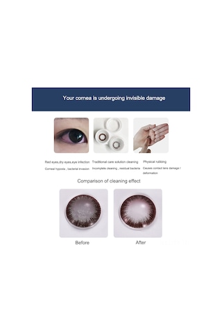 Teltree Beyaz Eraclean Kontakt Lens Temizleyici - 56000hz Ultrasonik Titreşim, 2 Dakika Otomatik Temizleme, Taşınabilir Ipx7 Su Geçirmez Kutusu