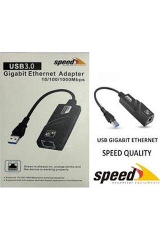 Speed Ue050 10-100-1000 Usb 2.0-3.0 Gigabit Ethernet Çevirici