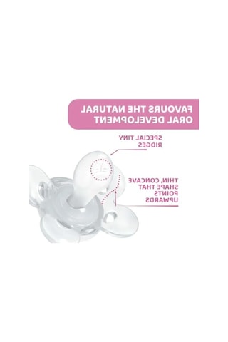 Konforlu Silikon Emzik Seti 16-36 Ay, 2'li , Pembe