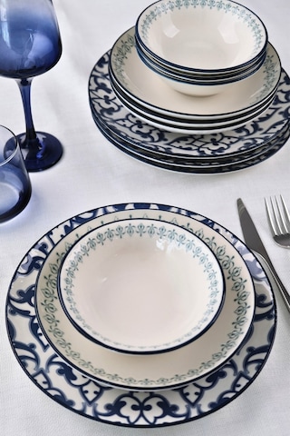 Tabak Evi Porselen Mia Yemek Takımı 4 Kişilik 12 Parça Tvl12ykprs1219 Çok Renkli