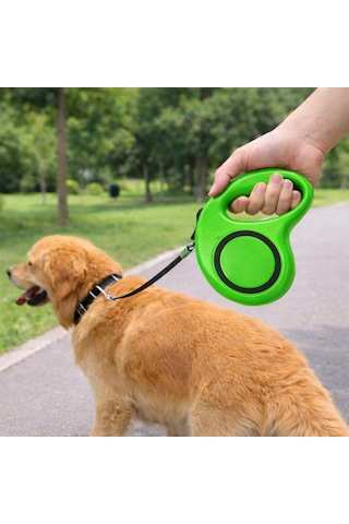 5 Metre Otomatik Geri Sarımlı Köpek Gezdirme Tasması, Dayanıklı Retractable Pet Leash, Ergonomik Kaymaz Tutma Sap