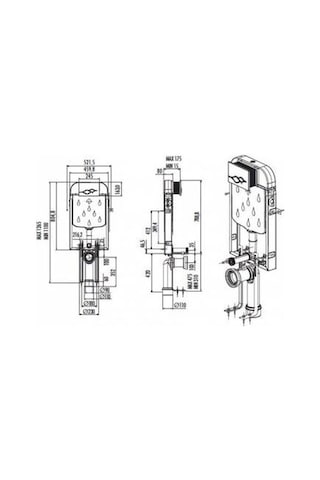 Creavit Gömme Rezervuar Gr5001 + Mat Buton + Ac50l Stop Valf + Cr