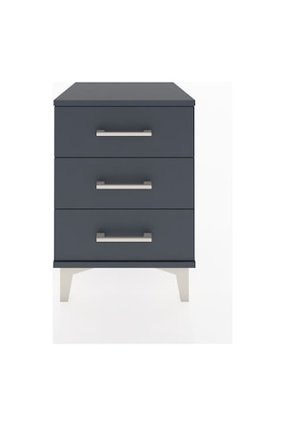 Hyperion Komodin 3 Çekmeceli 44x44x64 Antrasit-antrasit Antrasit