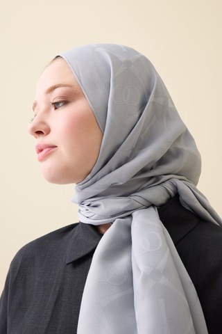 İmannooor İman I Baklava Gri Ramy Jakar Şal 70x190