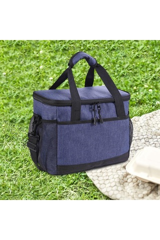 Suntek Piknik Plaj Yürüyüşü Için Soğutucu Mavi-29,5x20x23cm Mavi