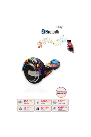 Citymate Hoverboard 6.5 inch Elektrikli Kaykay Scooter Bluetooth Hoparlörlü D26