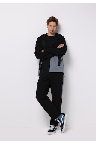 Colins Regular Fit Orta Bel Düz Erkek Siyah Eşofman Altı Cl1076854 Q1.v1 Blk Siyah