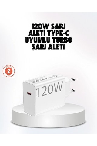 Buğz 120w Güçlü Hızlı Şarj Adaptörü Ve Type-c Kablo Seti Güvenli Şarj Teknolojisi