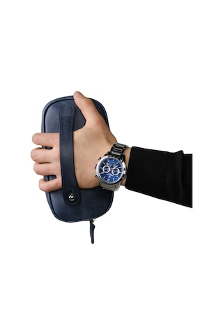 Mft Leather Hakiki Deri Unisex El Çantası Naina 1134 Tiguan Lacivert
