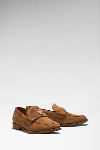 Guess Beliso Kadın Deri Loafer Kahverengi
