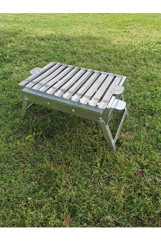1. Kalite Paslanmaz Krom Gövde.1.2mm 35x55 Cm Mangal Gri