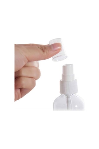 Güvenç Ambalaj 5 Adet - 50 ml Sprey Kapaklı Dezenfektan ve Kolonya Boş Şişesi
