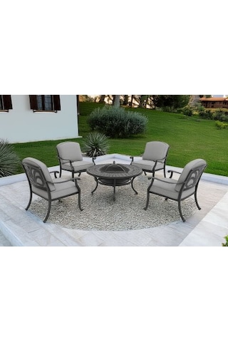 Elızabeth Barbecue Set Siyah