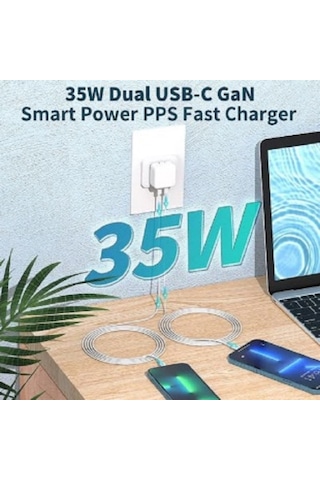 Başkenttekno Apple Uyumlu iPhone 35W Hızlı Şarj Cihazı
