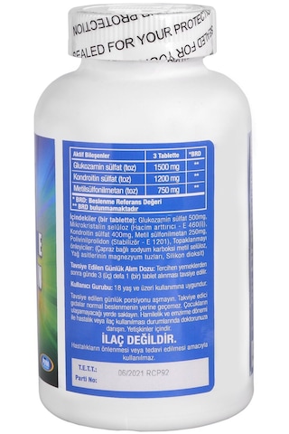 Trunature Glucosamine Chondroitin  Msm 300  Tablet