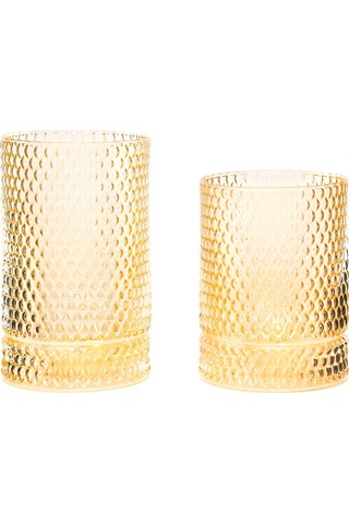 Amber Diamond Cam Vazo/mumluk 14 Cm