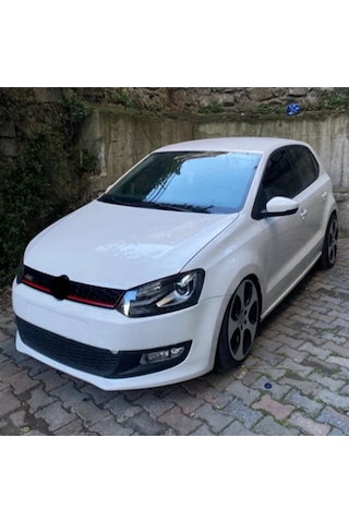 Volkswagen Polo 6R Gti Kırmızı Şeritli Ön Panjur 2009-2014