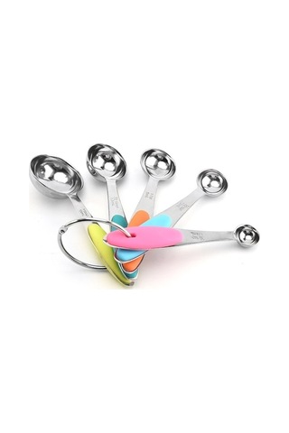 Dancemonkey Mutfak Gereçleri Paslanmaz Çelik Ölçüm Kaşığı Seti Karışık