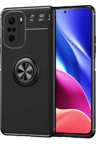 Xiaomi Mi 11I Kılıf Zore Ravel Yüzüklü Silikon Kılıf