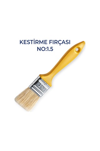Kestirme Fırçası No:1.5 Profesyonel Boya Fırçası Hassas Kenar Boyama İçin