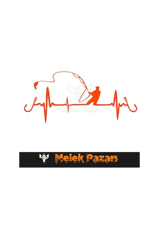 Balık Tutan Adam - Balıkçı Nabız Araba Sticker