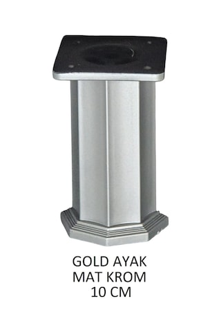 Gold Ayak 10cm Vidalar Dahil Mat Krom Mat Krom