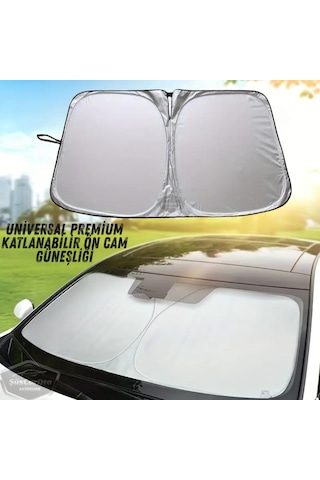 Oto Katlanabilir Premium Ön Güneşlik Ön Arka Cam Gölgelik Metalize Yeni Nesil Güneş Koruyucu Oto Araba Suv Tır 80 Cm X 140 Cm Çantalı 00 Şüscaroto Aksesuar