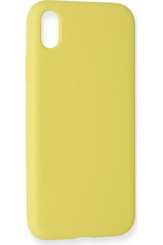 Cosmotex Newface Apple iPhone Uyumlu Xr Kılıf Nano İçi Kadife Silikon - Sarı