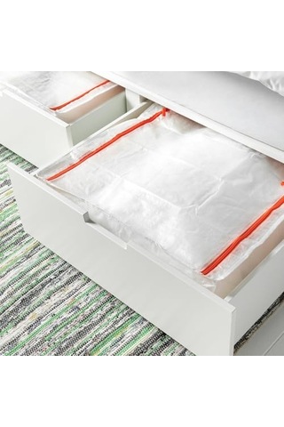 Ikea Parkla Saklama Çantası 55 X 49 X 19 Cm, Mevsimlik Dekorasyonlardan Giysi, Ayakkabı Ve Yatak Takımlarına Kadar Her Şey İçin Mükemmeldir.