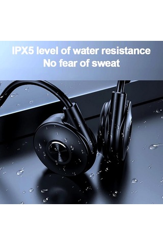 Jeemson M1 Kemikiletim Kulaküstü Kulaklık, Bt5.0, İki Mikrofonlu, Ipx5 Su Geçirmez, Spor İçin Kırmızı