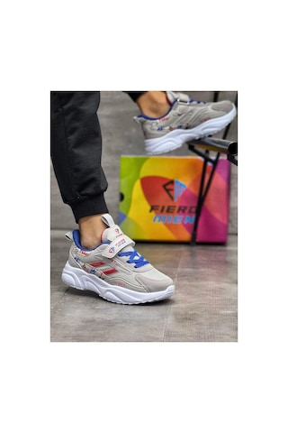 Fıero Mıen Unisex Açık Gri Çocuk Okul Günlük Sneaker Ayakkabı Açık-gri Açık-gri