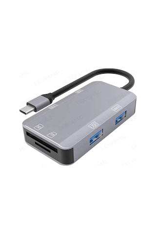 Type C 4xusb 3.0 - Microsd Sd Kart Okuyucu