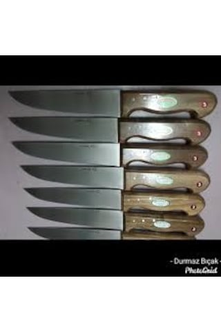 Durmaz Paslanmaz Çelik Ahşap Saplı Bıçak Seti 5'li 1 Adet