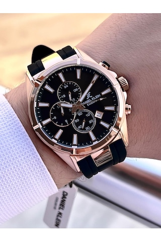 Daniel Klein Silikon Kordon İtalyan Tasarım Bileklik Hediyeli 2yıl Garantili Erkek Kol Saati 10691.4 Rose Gold