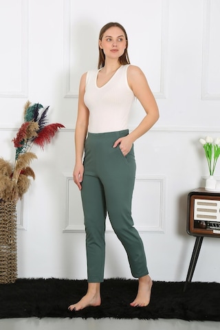 Akbeniz Pamuklu Haki Tek Alt Pijama 27523-haki Haki