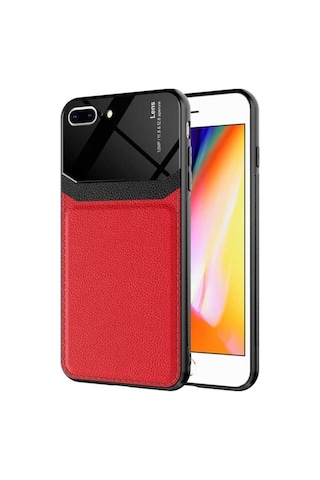 Apple Uyumlu iPhone 7 Plus Kılıf Zore Emiks Kapak Kırmızı